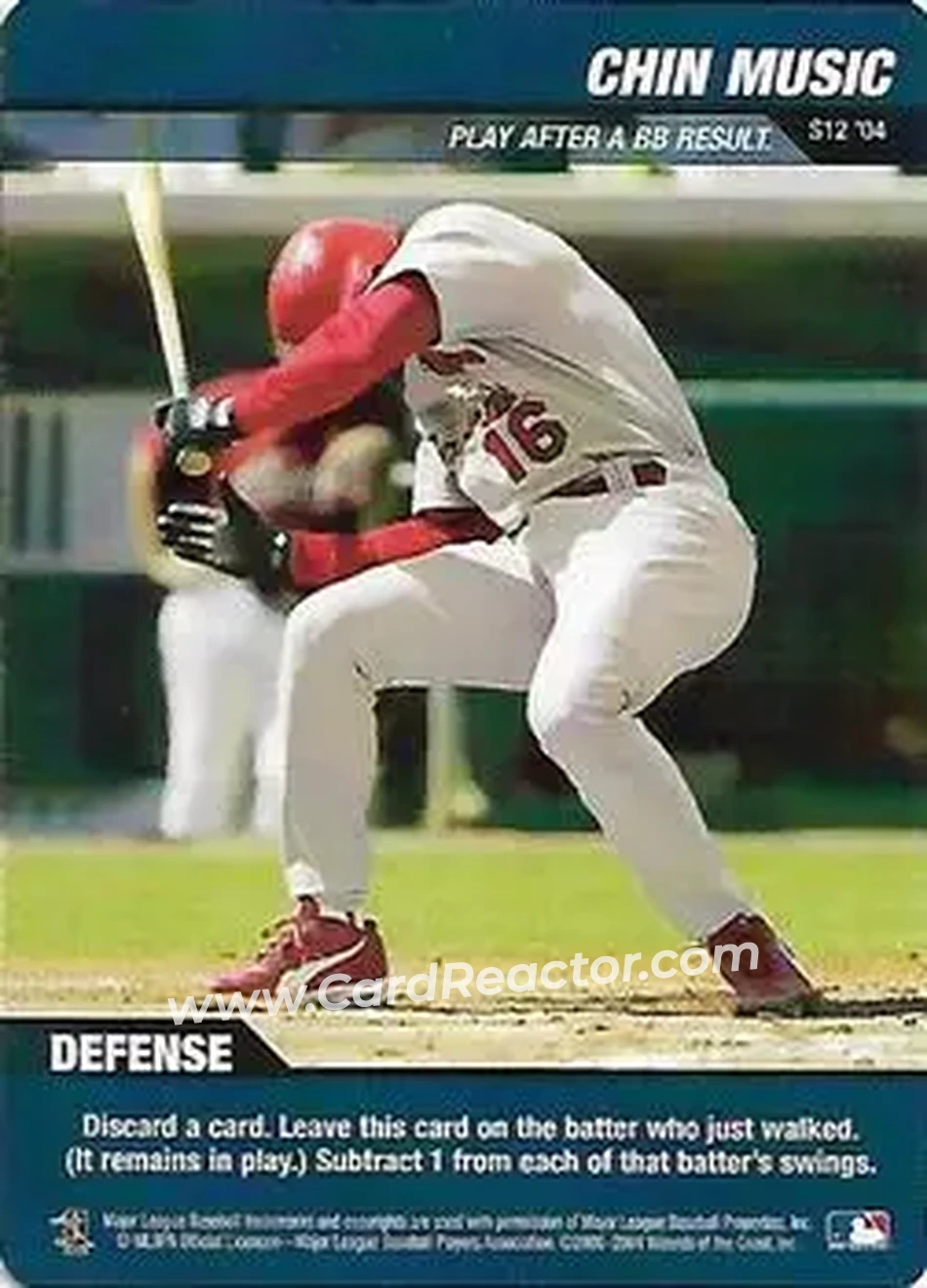 2004 MLB Showdown Pennant Run - Strategy #S12 - Chin Music - St. Louis Cardinals - Front 2004 MLB Showdown Pennant Run - Strategy #S12 - Chin Music - St. Louis Cardinals - Front
