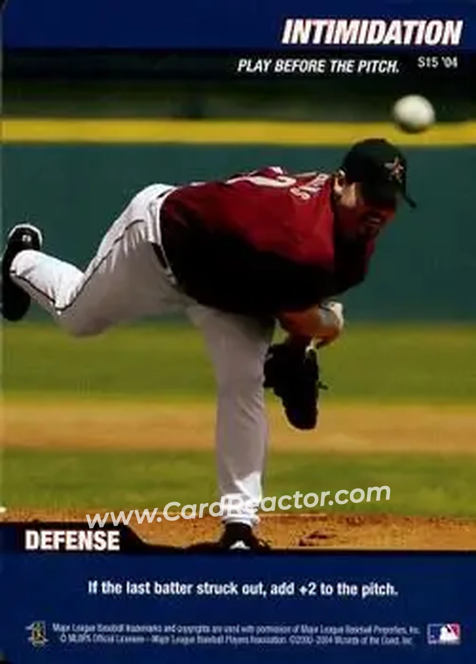 2004 MLB Showdown Pennant Run - Strategy #S15 - Intimidation - Houston Astros - Front 2004 MLB Showdown Pennant Run - Strategy #S15 - Intimidation - Houston Astros - Front