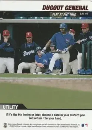 2004 MLB Showdown Pennant Run #S20 Strategy Dugout General