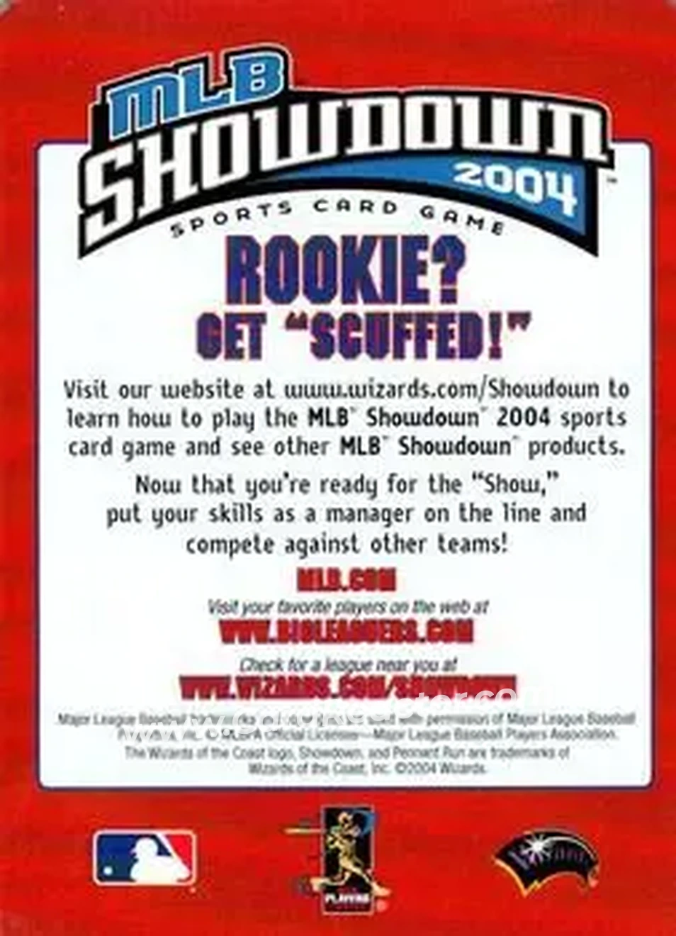 2004 MLB Showdown Pennant Run - Checklists #2 - American League Central Division - Back