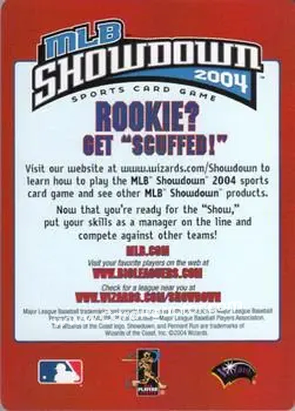 2004 MLB Showdown Pennant Run - Checklists #4 - National League East Division - Back