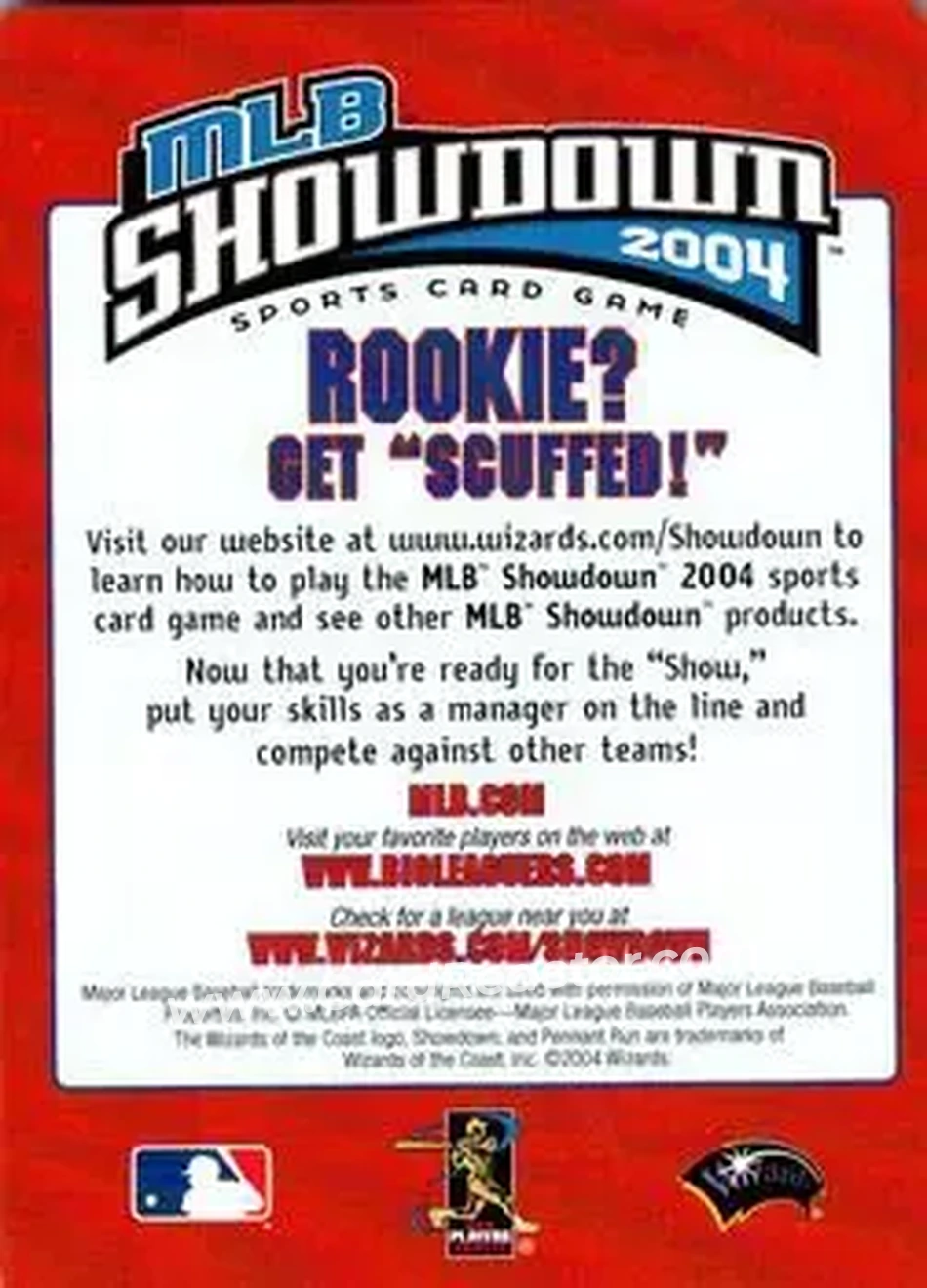 2004 MLB Showdown Pennant Run - Checklists #5 - National League Central Division - Back