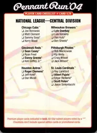 2004 MLB Showdown Pennant Run feature card