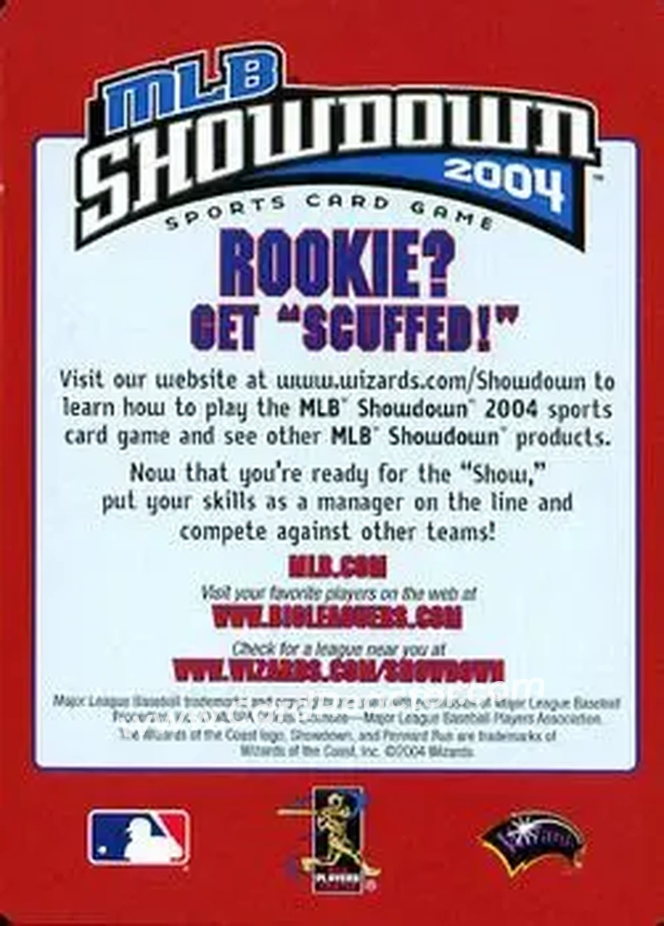 2004 MLB Showdown Pennant Run - Checklists #6 - National League West Division - Back 2004 MLB Showdown Pennant Run - Checklists #6 - National League West Division - Back