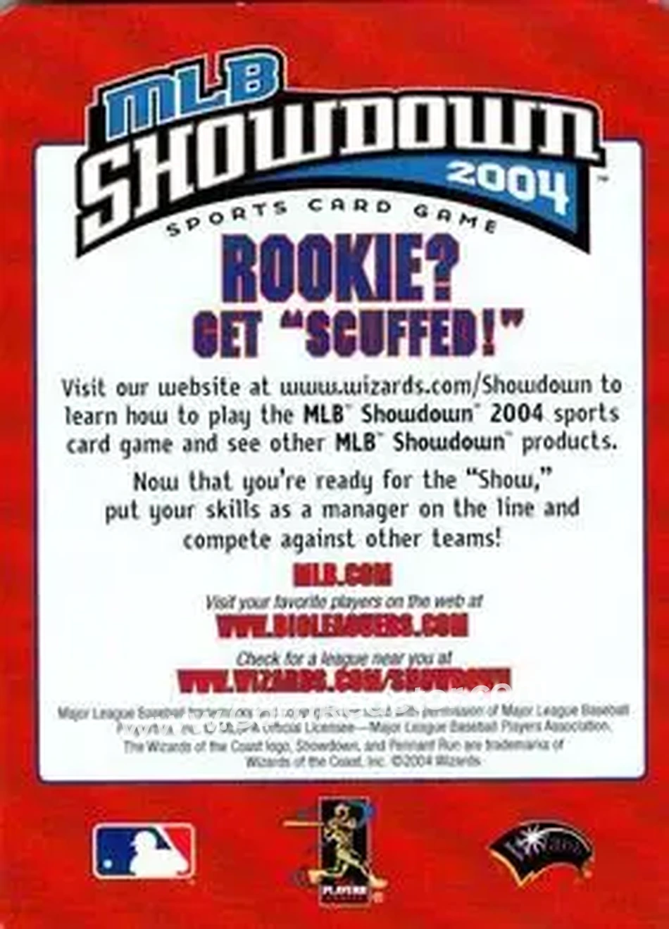 2004 MLB Showdown Pennant Run - Checklists #8 - Strategy - Back