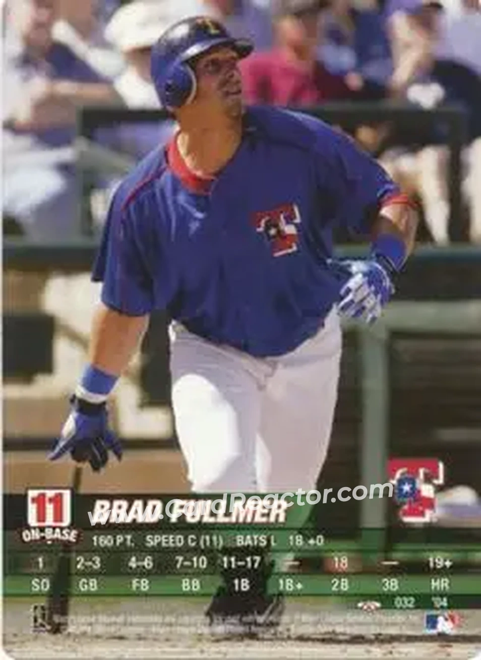 2004 MLB Showdown Trading Deadline #032 - Brad Fullmer - Texas Rangers - Front 2004 MLB Showdown Trading Deadline #032 - Brad Fullmer - Texas Rangers - Front