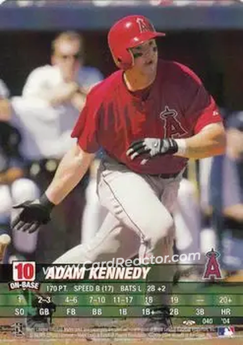 2004 MLB Showdown Trading Deadline #040 - Adam Kennedy - Anaheim Angels - Front