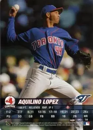 2004 MLB Showdown Trading Deadline #043 - Aquilino Lopez - Toronto Blue Jays