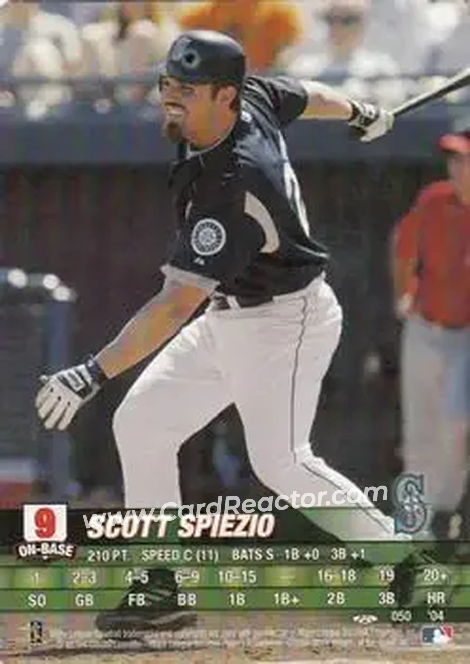 2004 MLB Showdown Trading Deadline #050 - Scott Spiezio - Seattle Mariners - Front