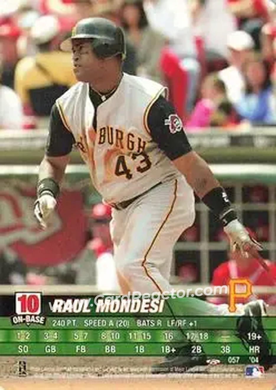 2004 MLB Showdown Trading Deadline #057 - Raul Mondesi - Pittsburgh Pirates - Front
