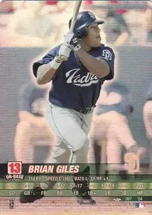 2004 MLB Showdown Trading Deadline #067 - Brian Giles - San Diego Padres