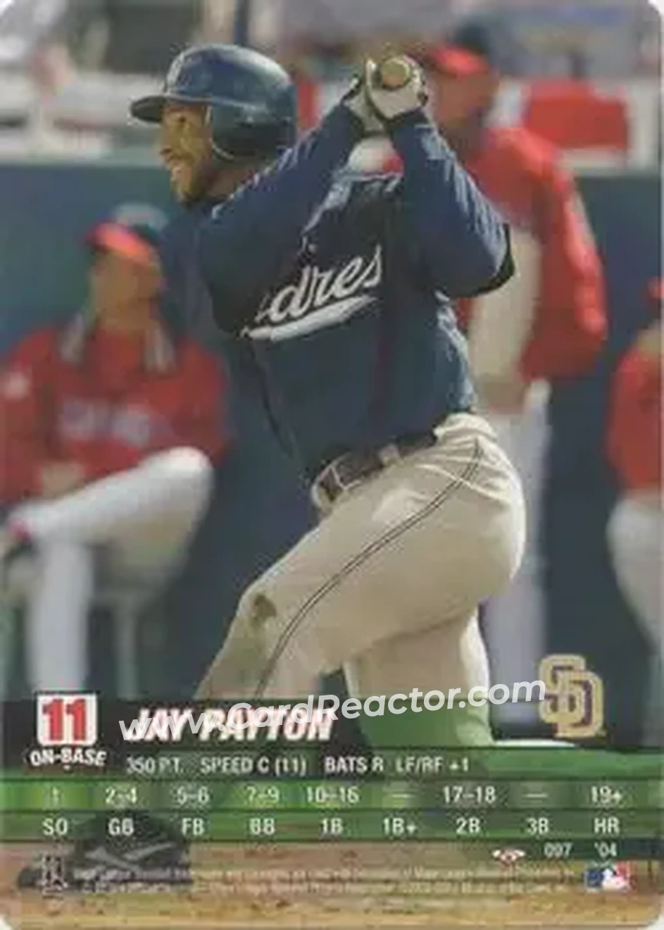 2004 MLB Showdown Trading Deadline #097 - Jay Payton - San Diego Padres - Front