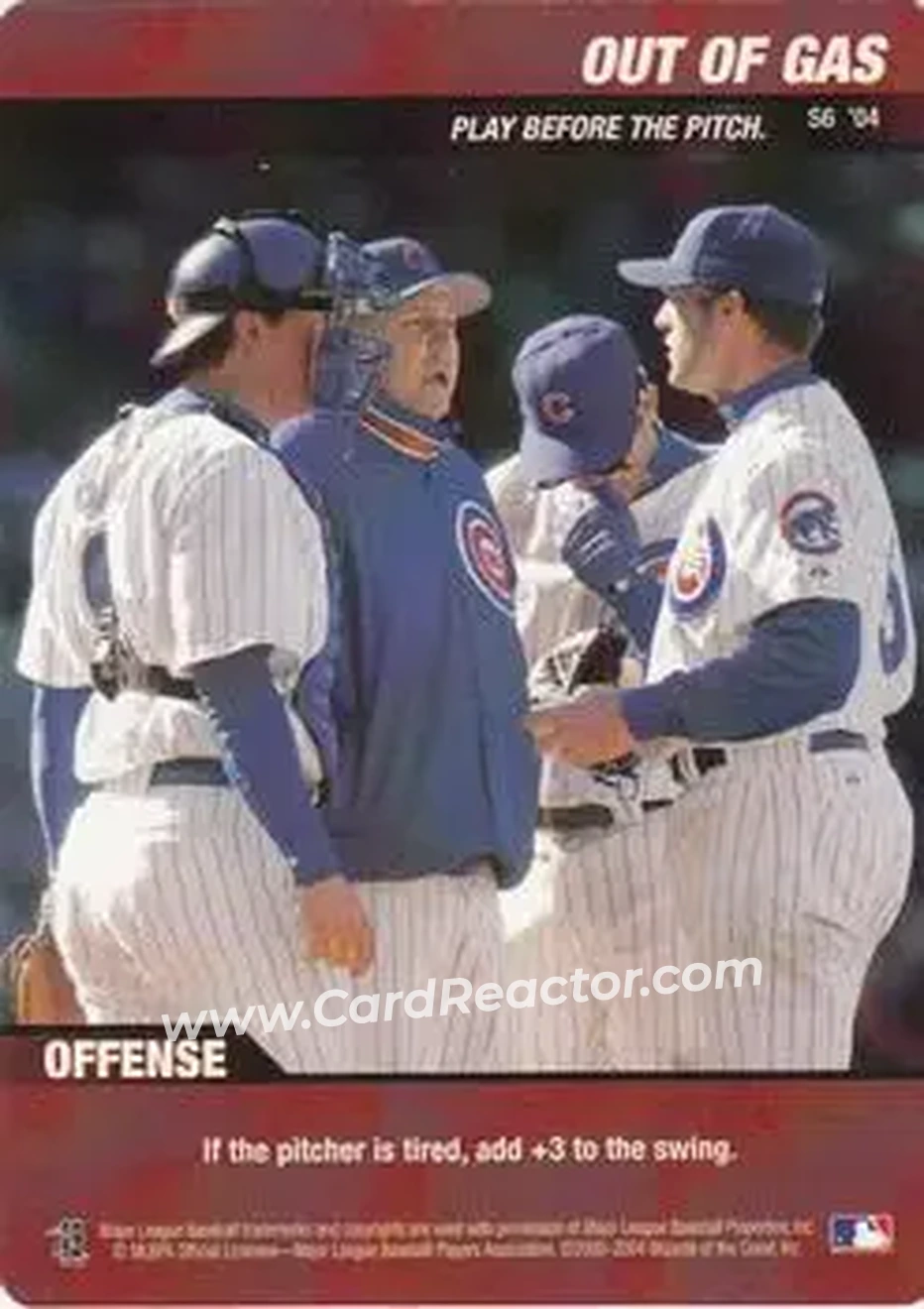 2004 MLB Showdown Trading Deadline - Strategy #S6 - Out of Gas - Chicago Cubs - Front