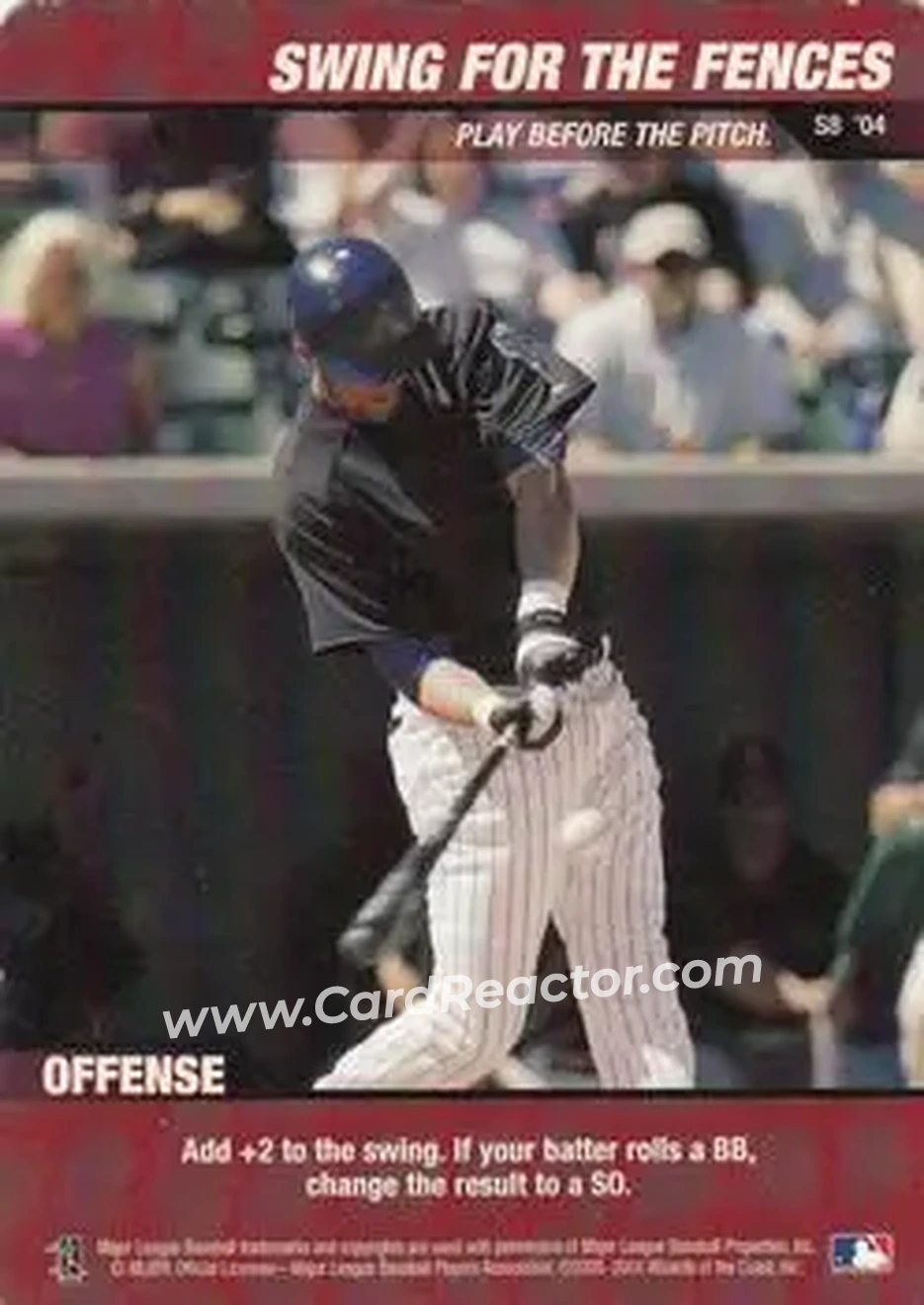 2004 MLB Showdown Trading Deadline - Strategy #S8 - Swing for the Fences - Arizona Diamondbacks - Front