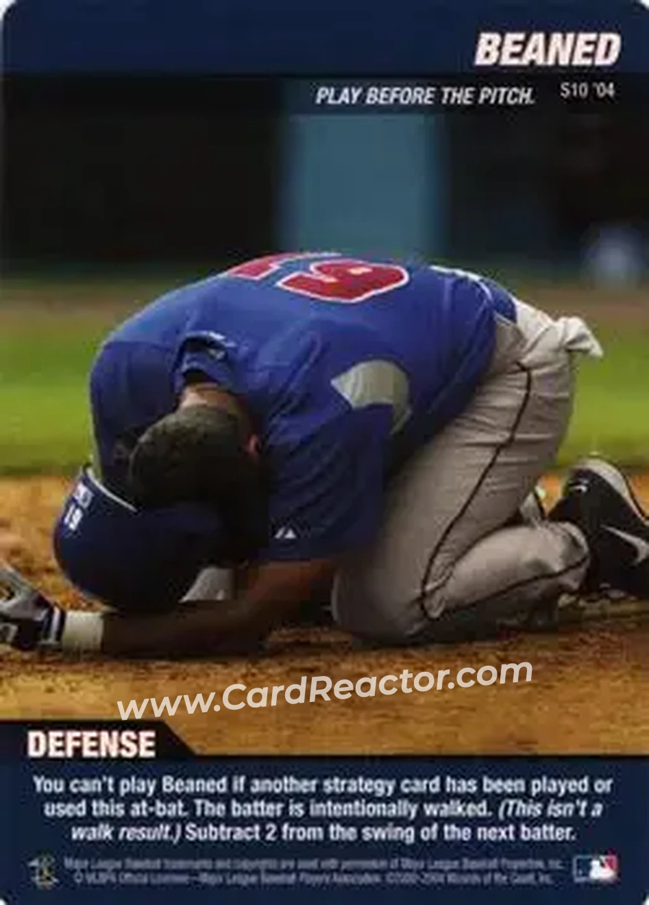 2004 MLB Showdown Trading Deadline - Strategy #S10 - Beaned - Toronto Blue Jays - Front 2004 MLB Showdown Trading Deadline - Strategy #S10 - Beaned - Toronto Blue Jays - Front
