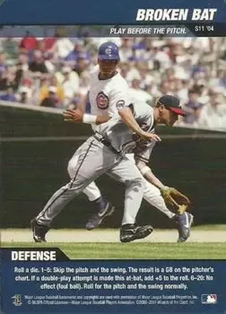 2004 MLB Showdown Trading Deadline #S11 Strategy Broken Bat