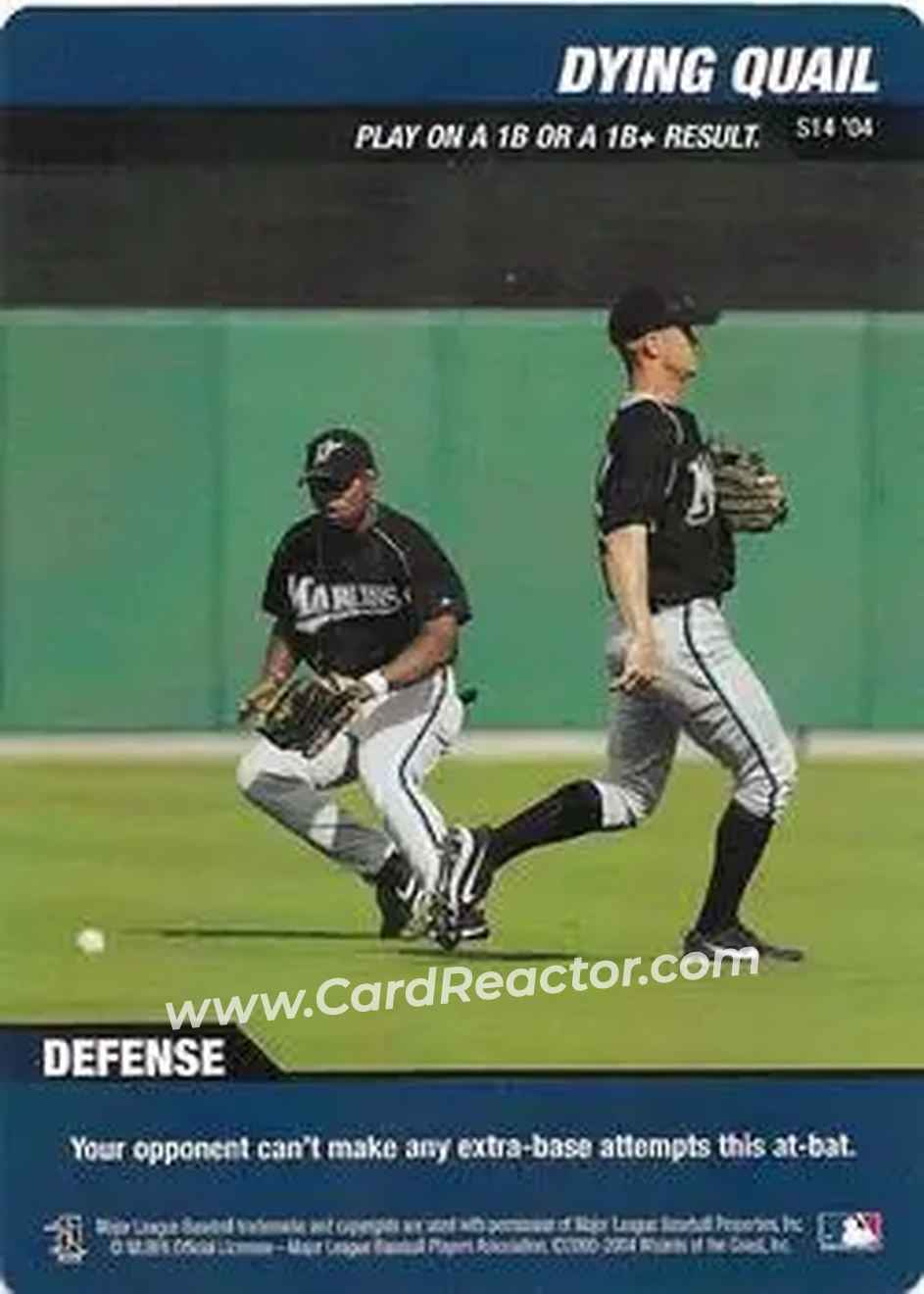 2004 MLB Showdown Trading Deadline - Strategy #S14 - Dying Quail - Florida Marlins - Front