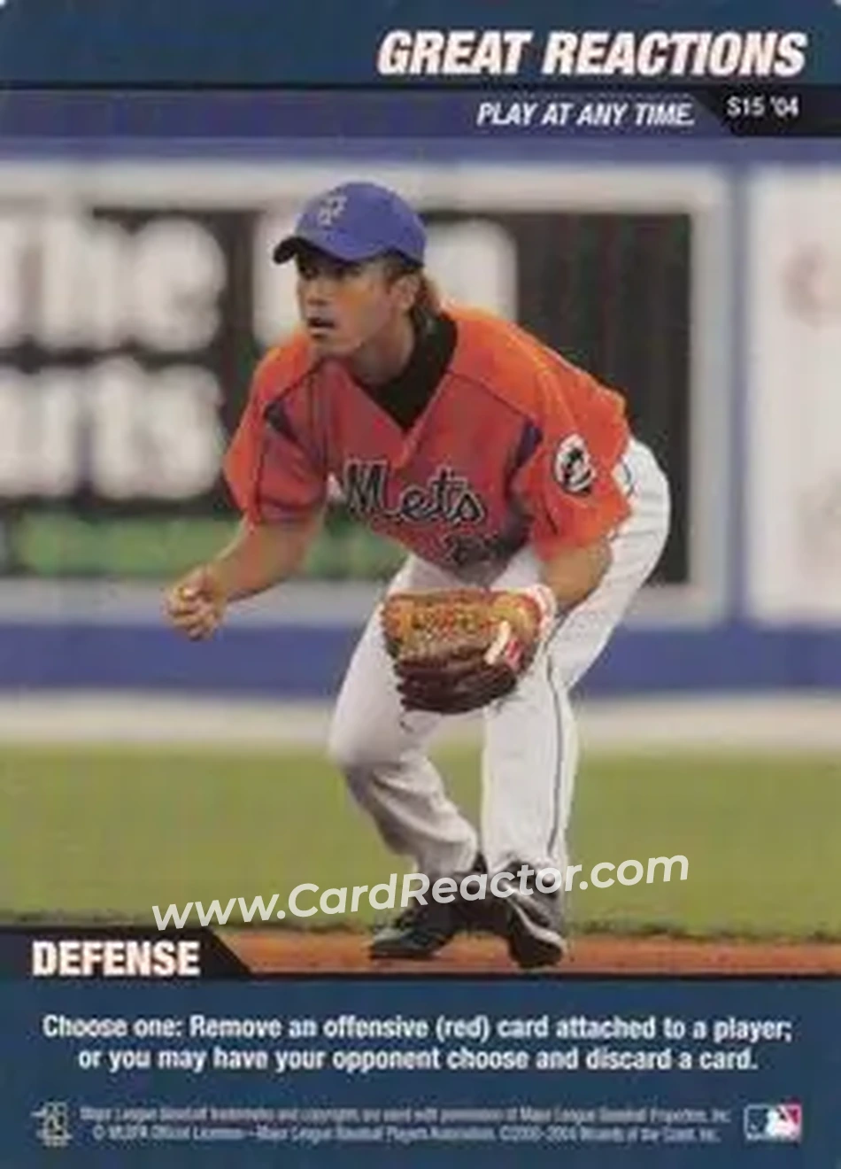 2004 MLB Showdown Trading Deadline - Strategy #S15 - Great Reactions - New York Mets - Front