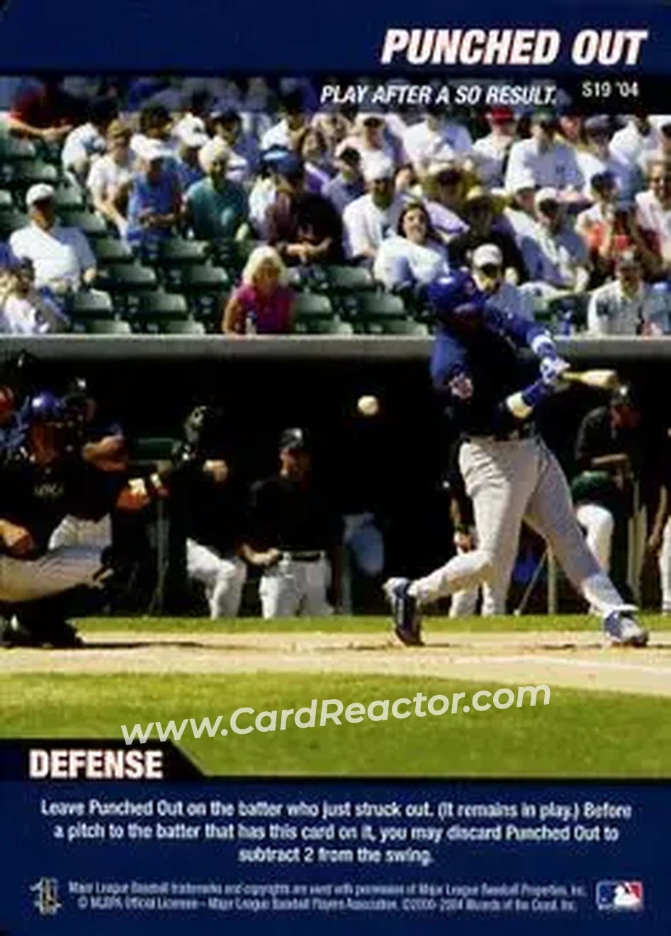 2004 MLB Showdown Trading Deadline - Strategy #S19 - Punched Out - Chicago Cubs - Front 2004 MLB Showdown Trading Deadline - Strategy #S19 - Punched Out - Chicago Cubs - Front