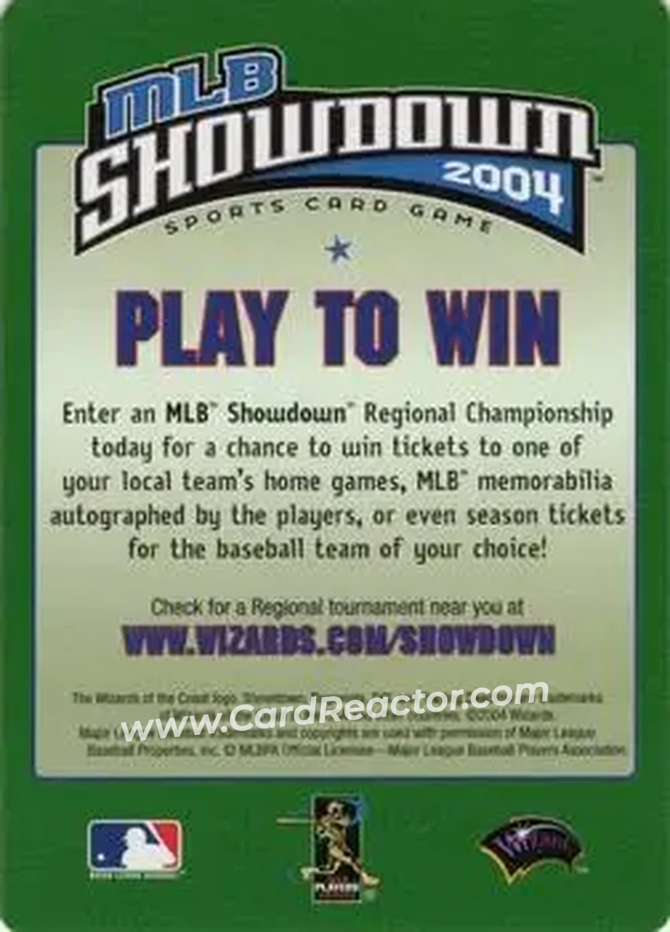 2004 MLB Showdown Trading Deadline - Checklists #2b - American League Central Division - Back
