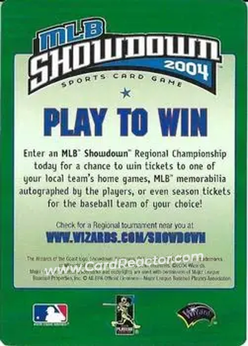 2004 MLB Showdown Trading Deadline - Checklists #3b - American League West Division - Back 2004 MLB Showdown Trading Deadline - Checklists #3b - American League West Division - Back