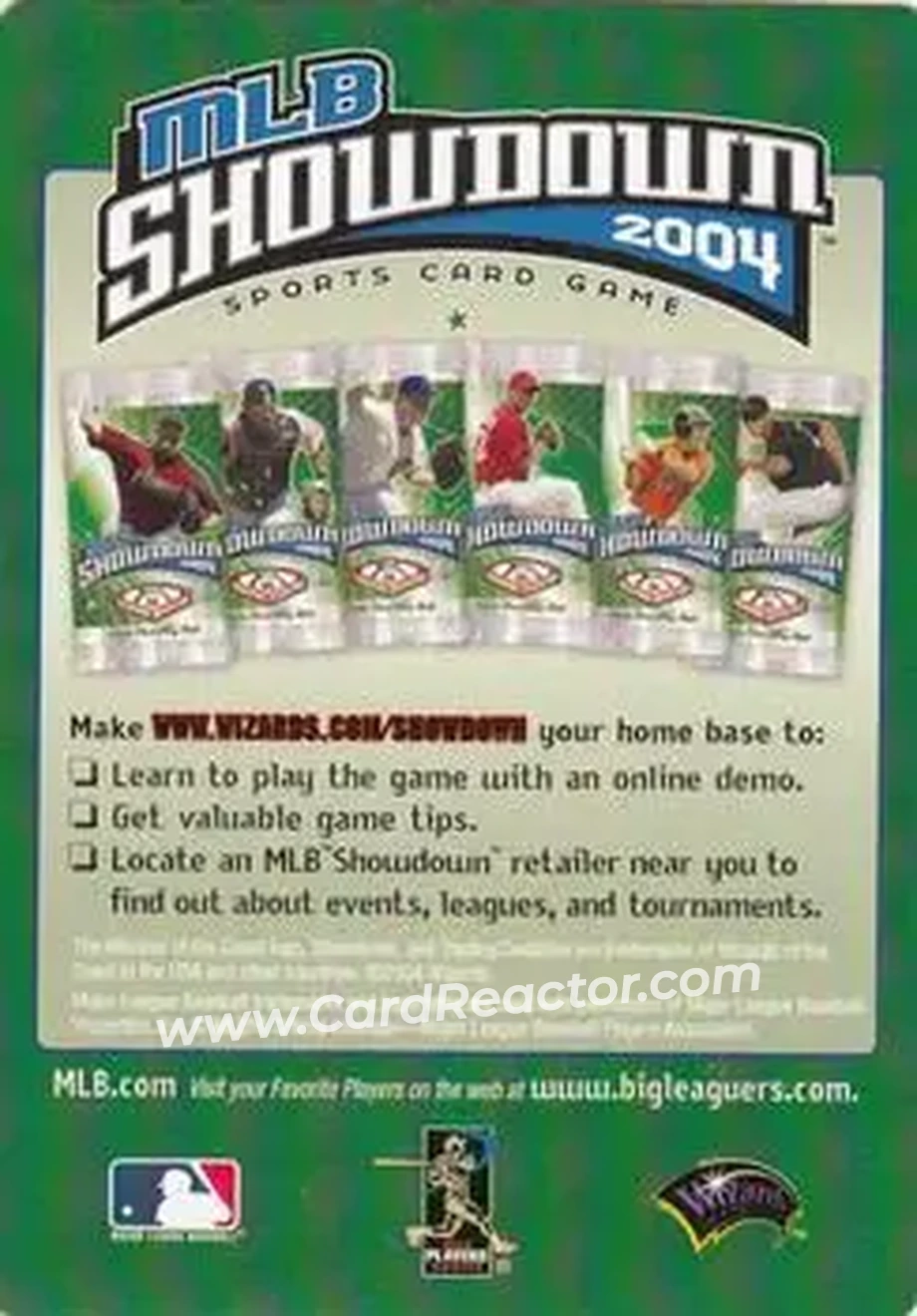 2004 MLB Showdown Trading Deadline - Checklists #5 - National League Central Division - Back