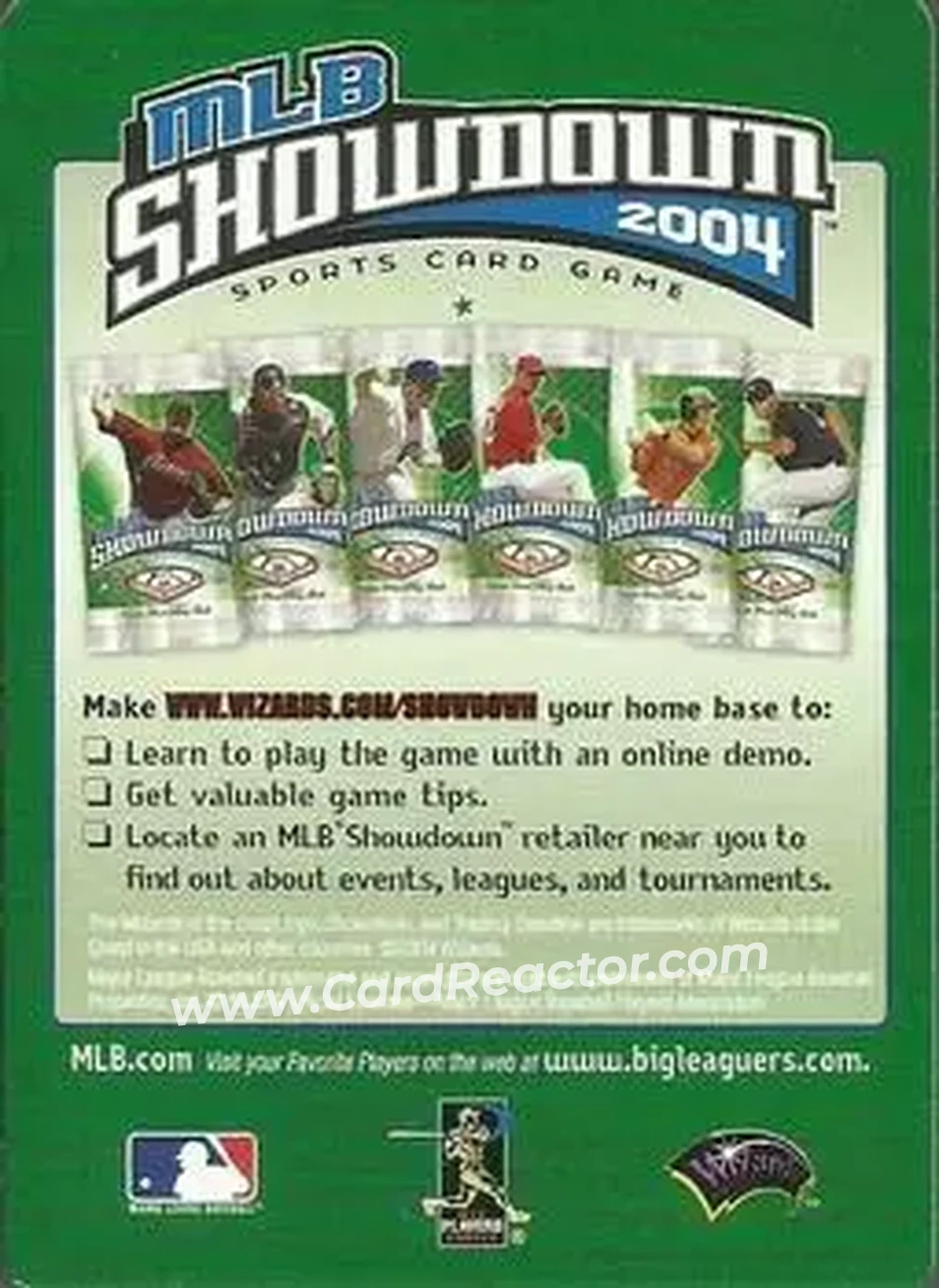 2004 MLB Showdown Trading Deadline - Checklists #8a - Strategy Inserts - Back