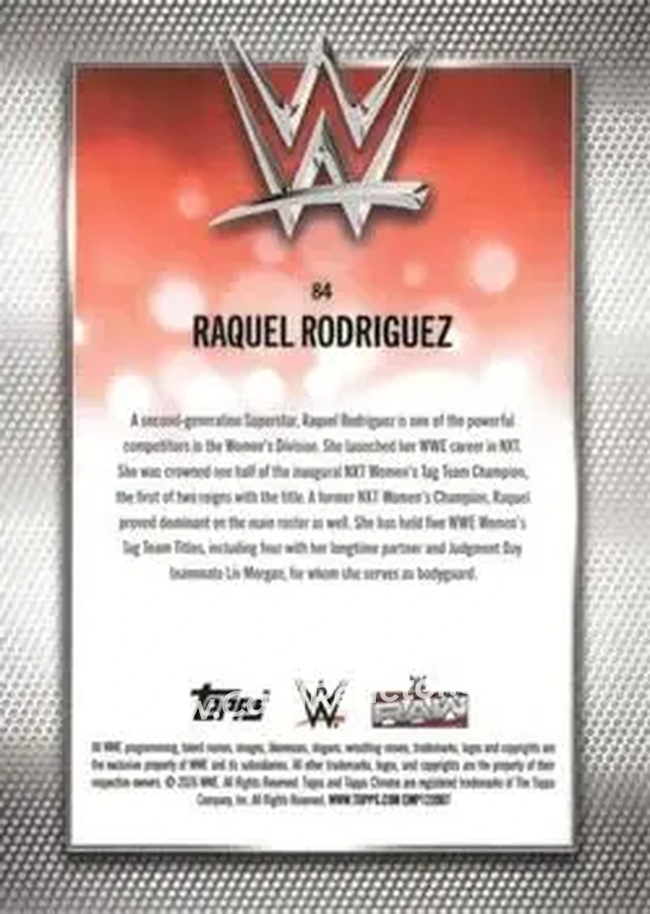 2026 Topps Chrome WWE #84 - Raquel Rodriguez - Back