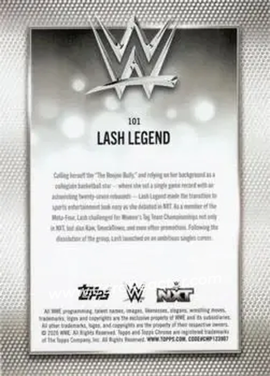 2026 Topps Chrome WWE #101 - Lash Legend - Back