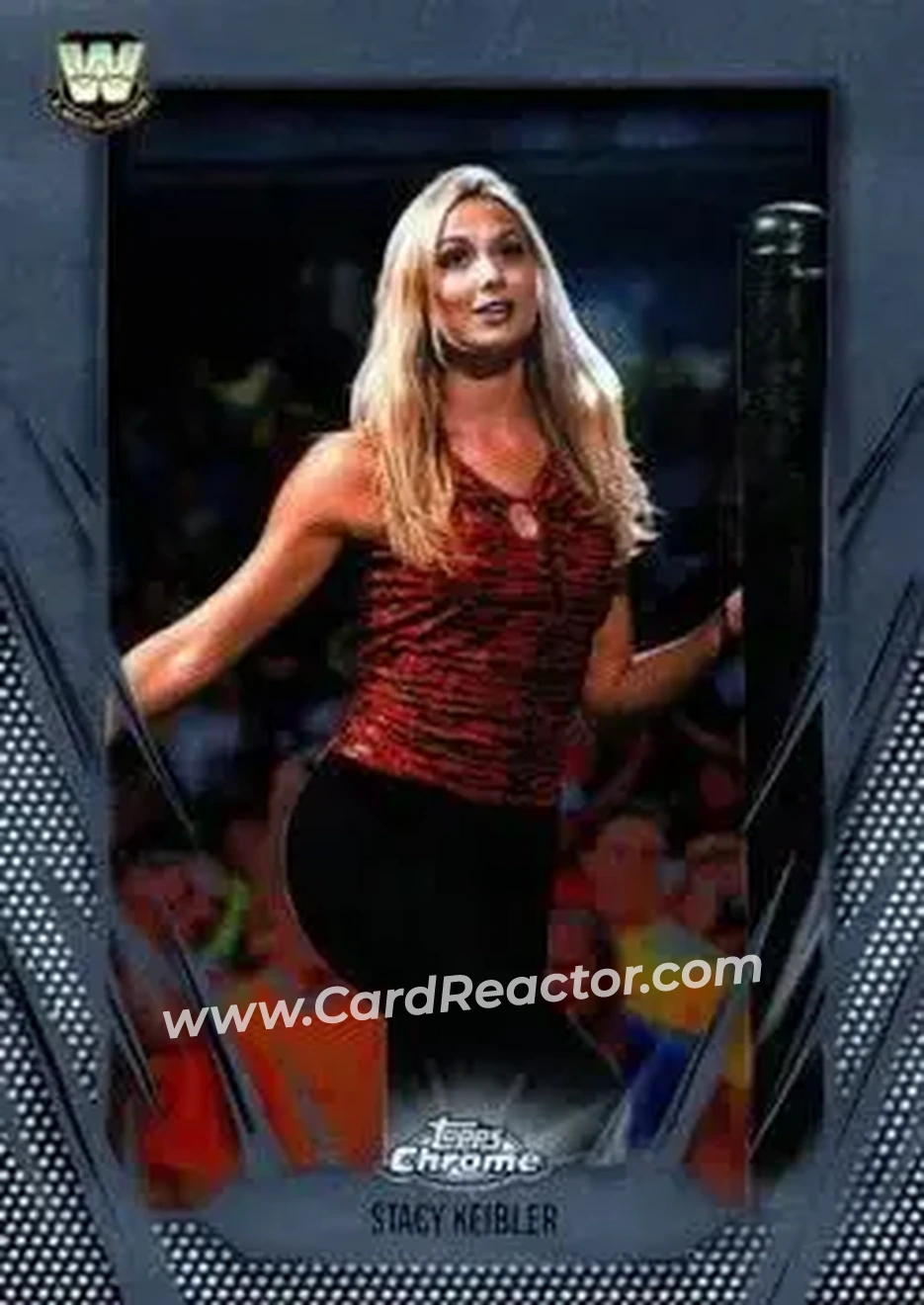 2026 Topps Chrome WWE #121 - Stacy Keibler - Front 2026 Topps Chrome WWE #121 - Stacy Keibler - Front