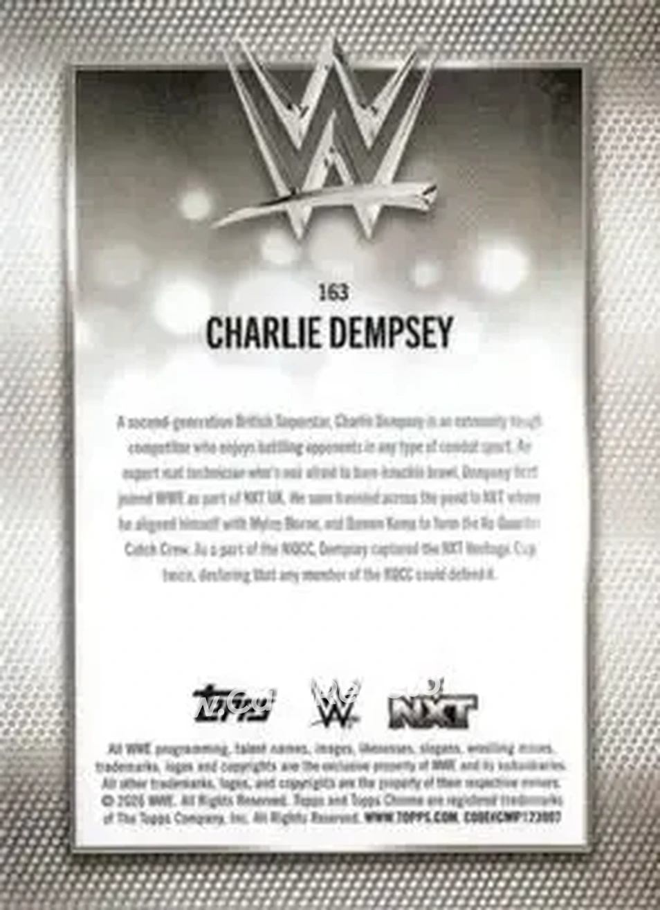 2026 Topps Chrome WWE #163 - Charlie Dempsey - Back