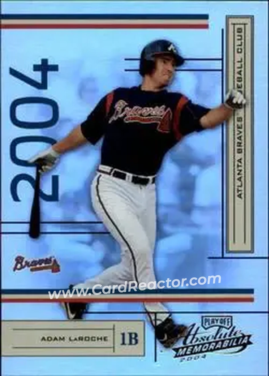 2004 Playoff Absolute Memorabilia #23 - Adam LaRoche - Atlanta Braves - Front