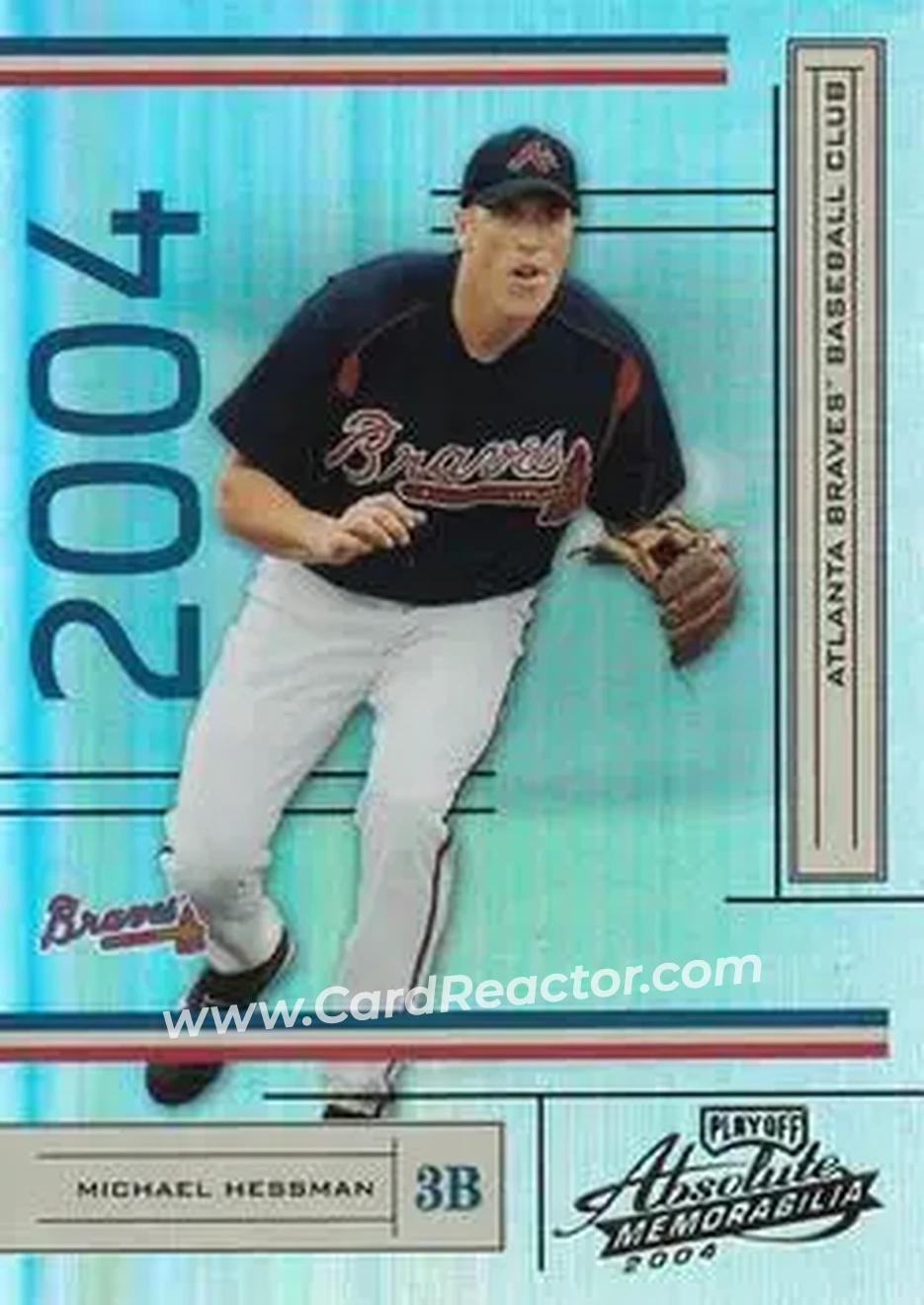 2004 Playoff Absolute Memorabilia #24 - Mike Hessman - Atlanta Braves - Front