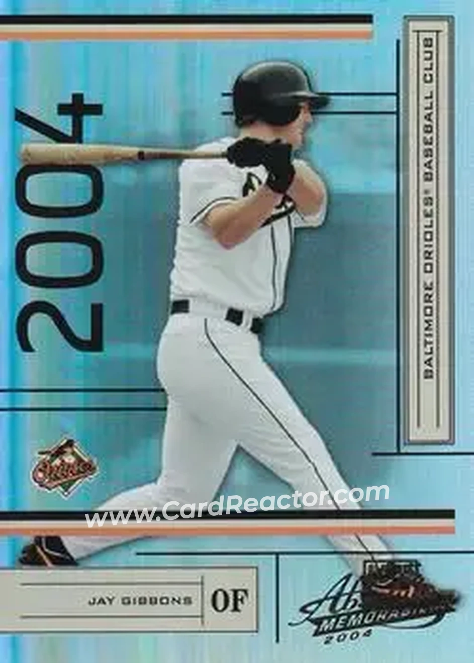 2004 Playoff Absolute Memorabilia #26 - Jay Gibbons - Baltimore Orioles - Front 2004 Playoff Absolute Memorabilia #26 - Jay Gibbons - Baltimore Orioles - Front