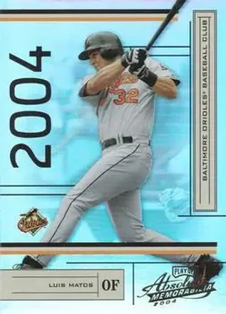 2004 Playoff Absolute Memorabilia #32 - Luis Matos - Baltimore Orioles
