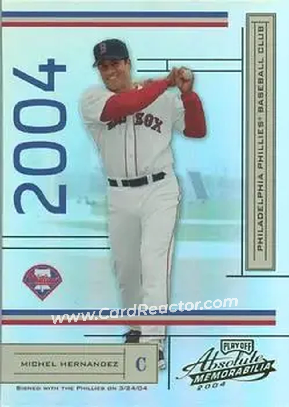2004 Playoff Absolute Memorabilia #42 - Michel Hernandez - Philadelphia Phillies - Front