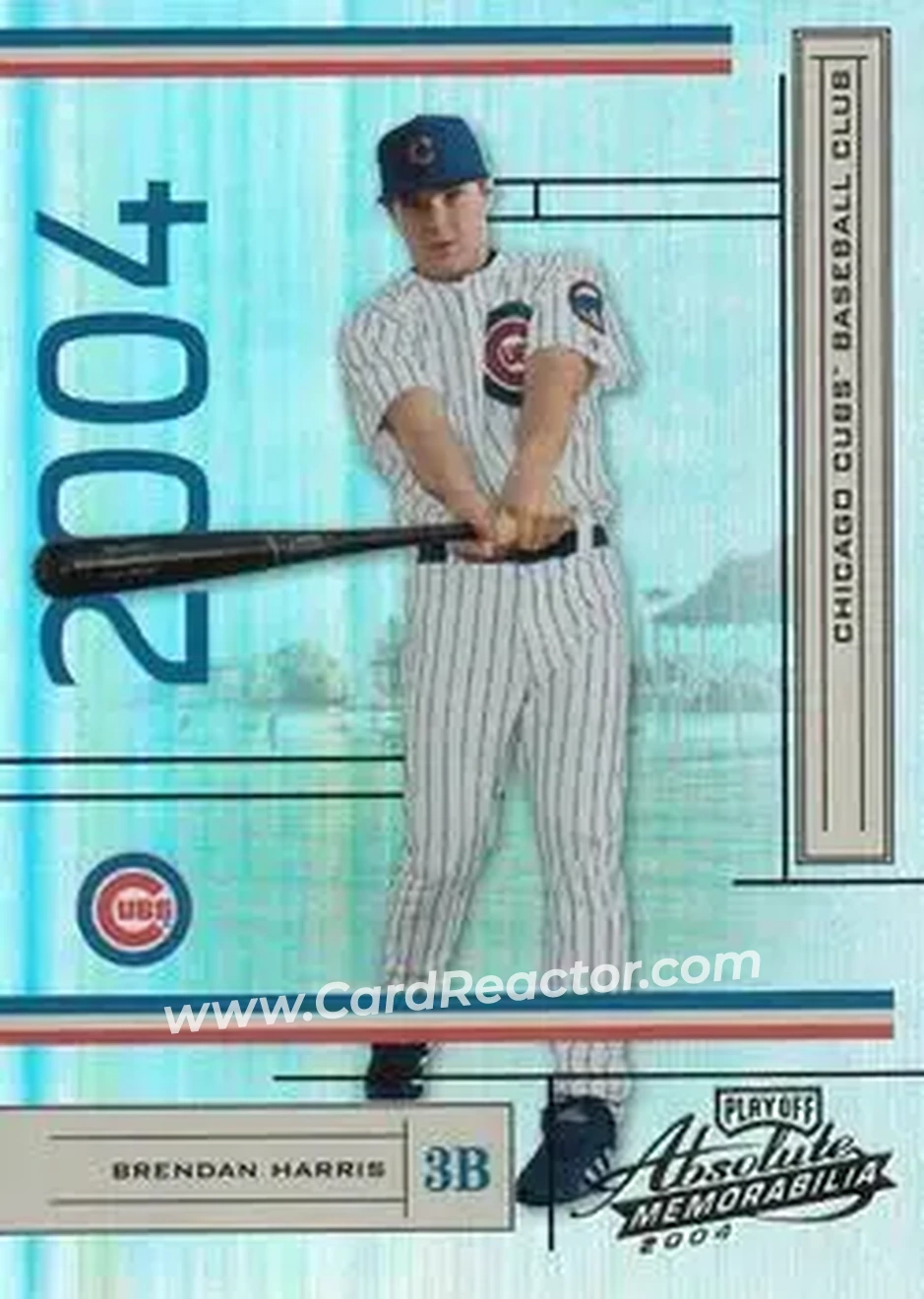 2004 Playoff Absolute Memorabilia #49 - Brendan Harris - Chicago Cubs - Front