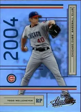 2004 Playoff Absolute Memorabilia #50 - Todd Wellemeyer - Chicago Cubs