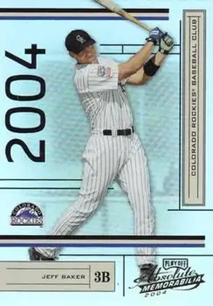 2004 Playoff Absolute Memorabilia #69 - Jeff Baker - Colorado Rockies