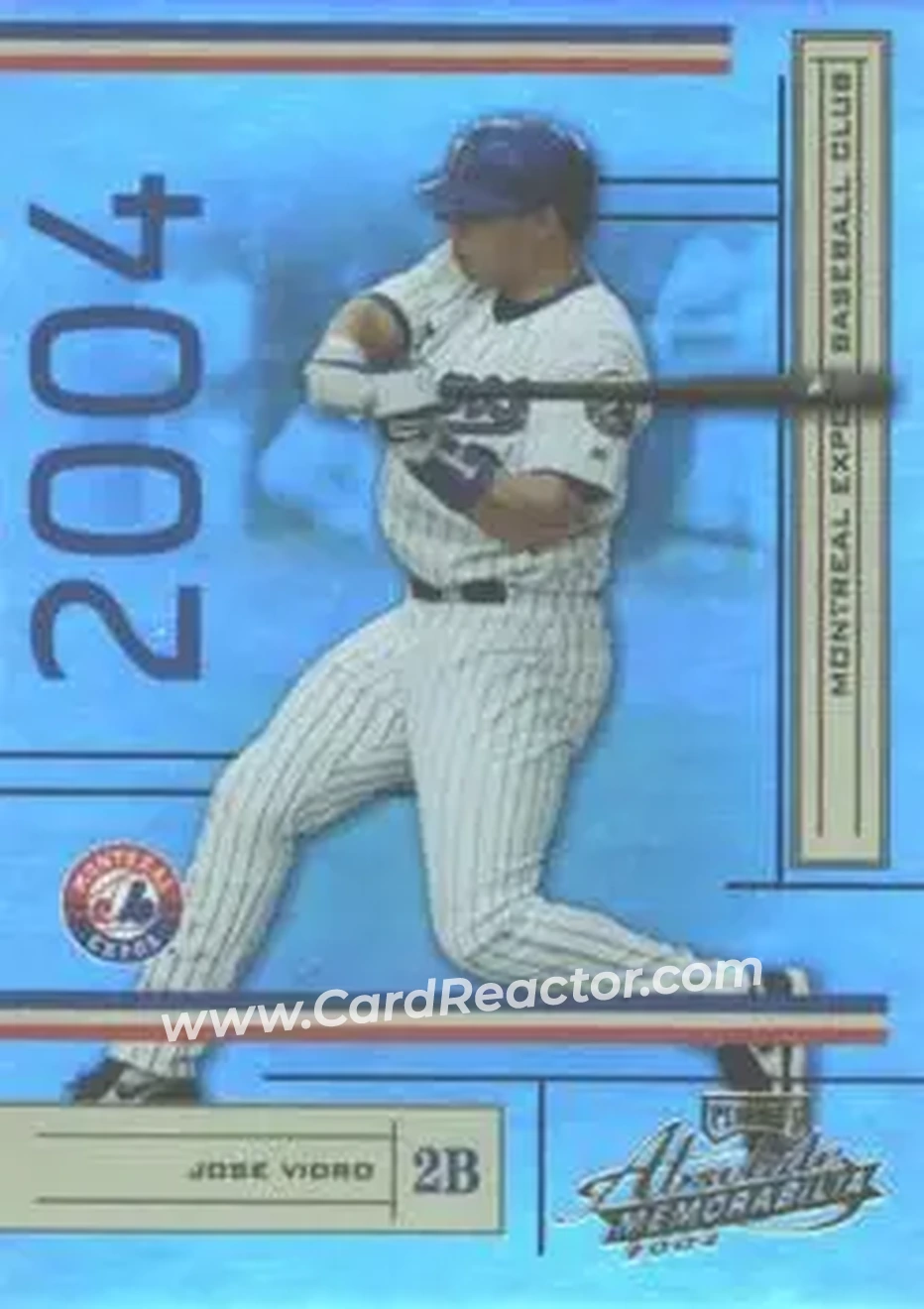 2004 Playoff Absolute Memorabilia #125 - Jose Vidro - Montreal Expos - Front