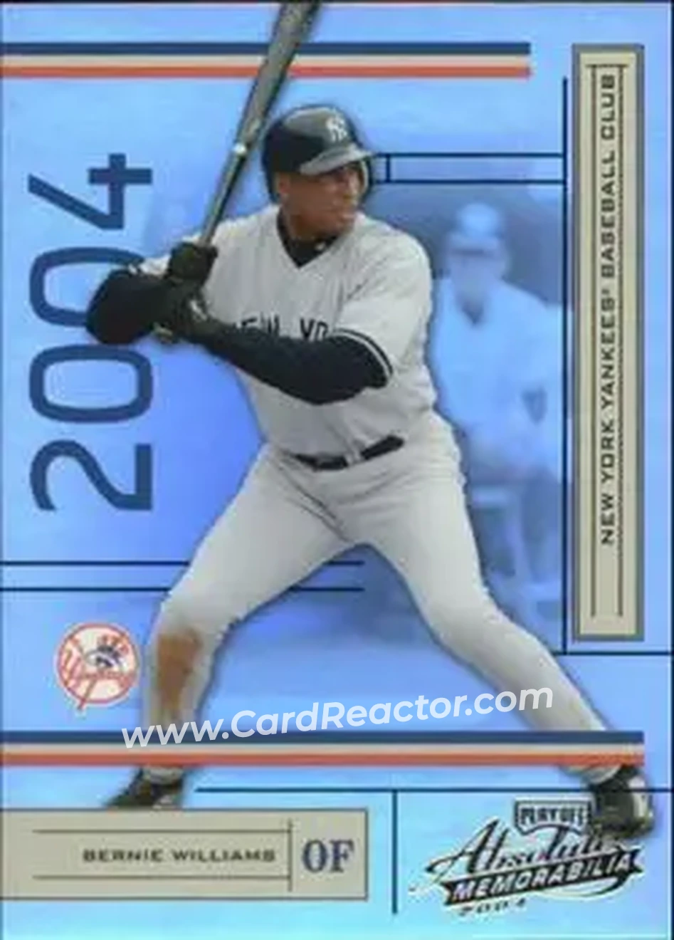 2004 Playoff Absolute Memorabilia #140 - Bernie Williams - New York Yankees - Front