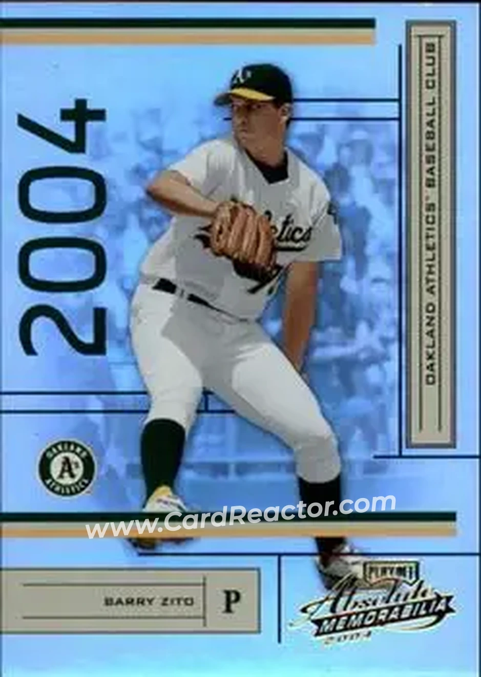 2004 Playoff Absolute Memorabilia #152 - Barry Zito - Oakland Athletics - Front