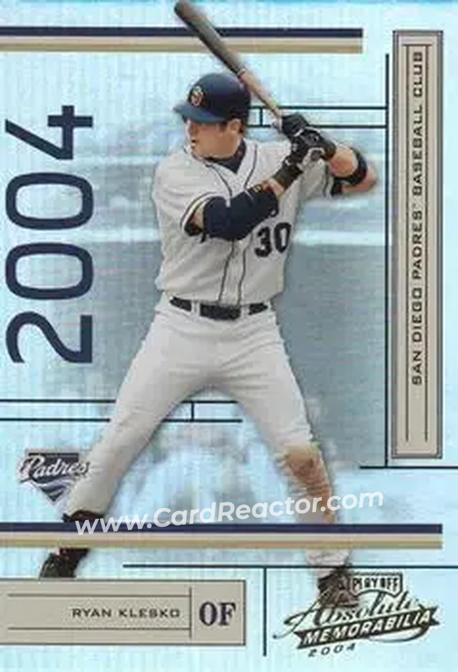 2004 Playoff Absolute Memorabilia #166 - Ryan Klesko - San Diego Padres - Front