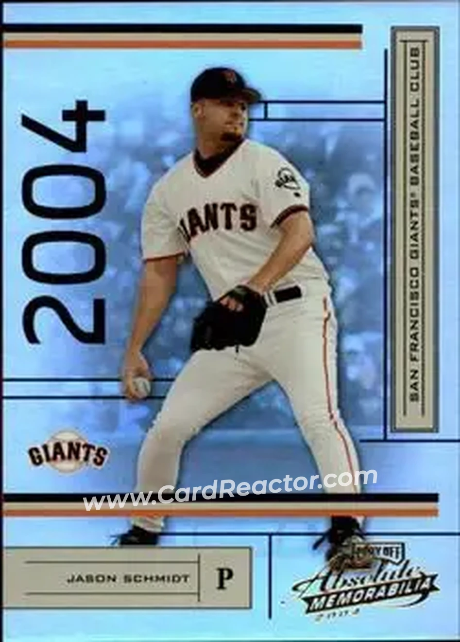 2004 Playoff Absolute Memorabilia #169 - Jason Schmidt - San Francisco Giants - Front