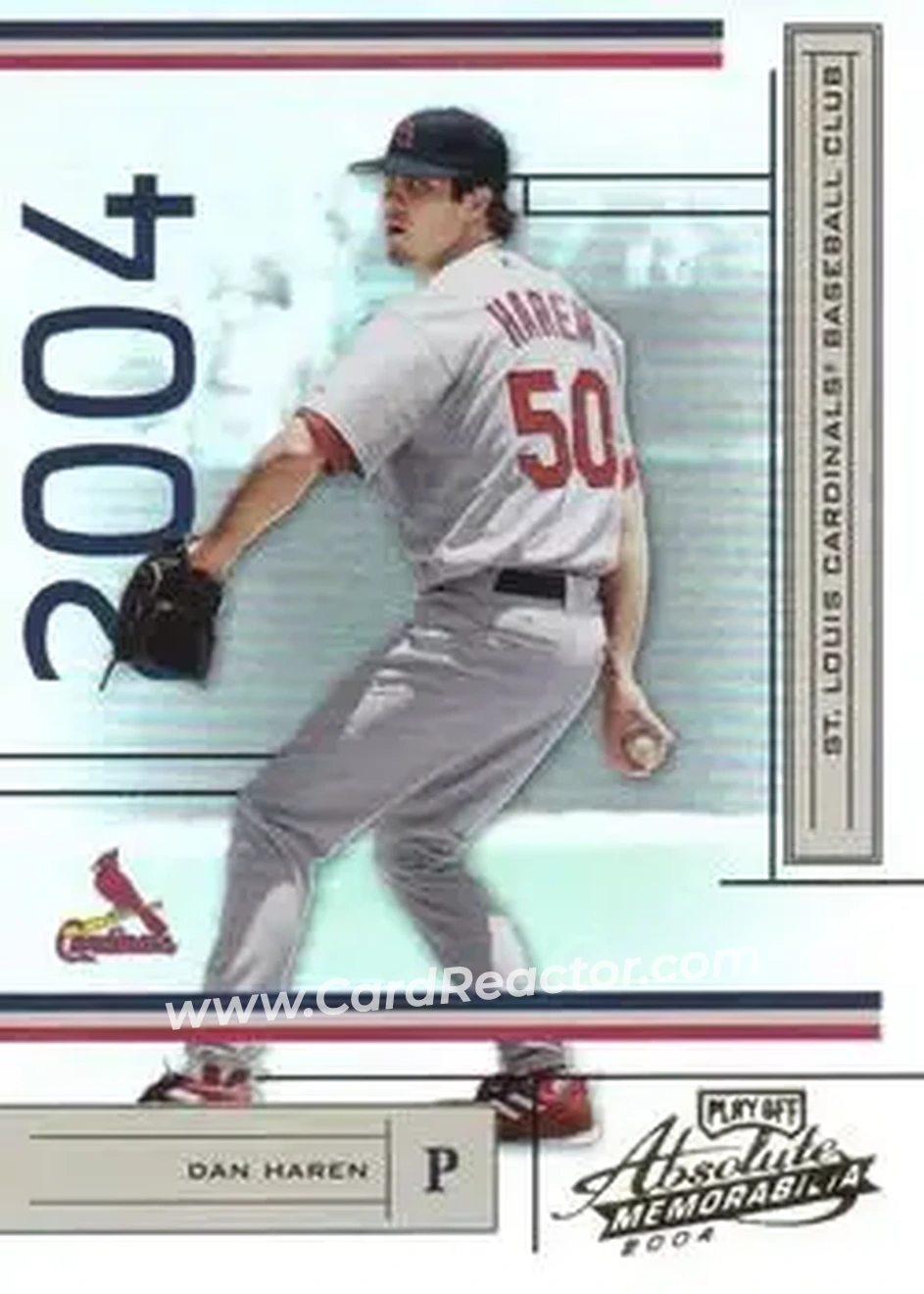 2004 Playoff Absolute Memorabilia #182 - Dan Haren - St. Louis Cardinals - Front