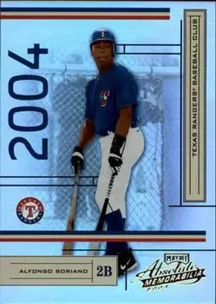 2004 Playoff Absolute Memorabilia #191 - Alfonso Soriano - Texas Rangers