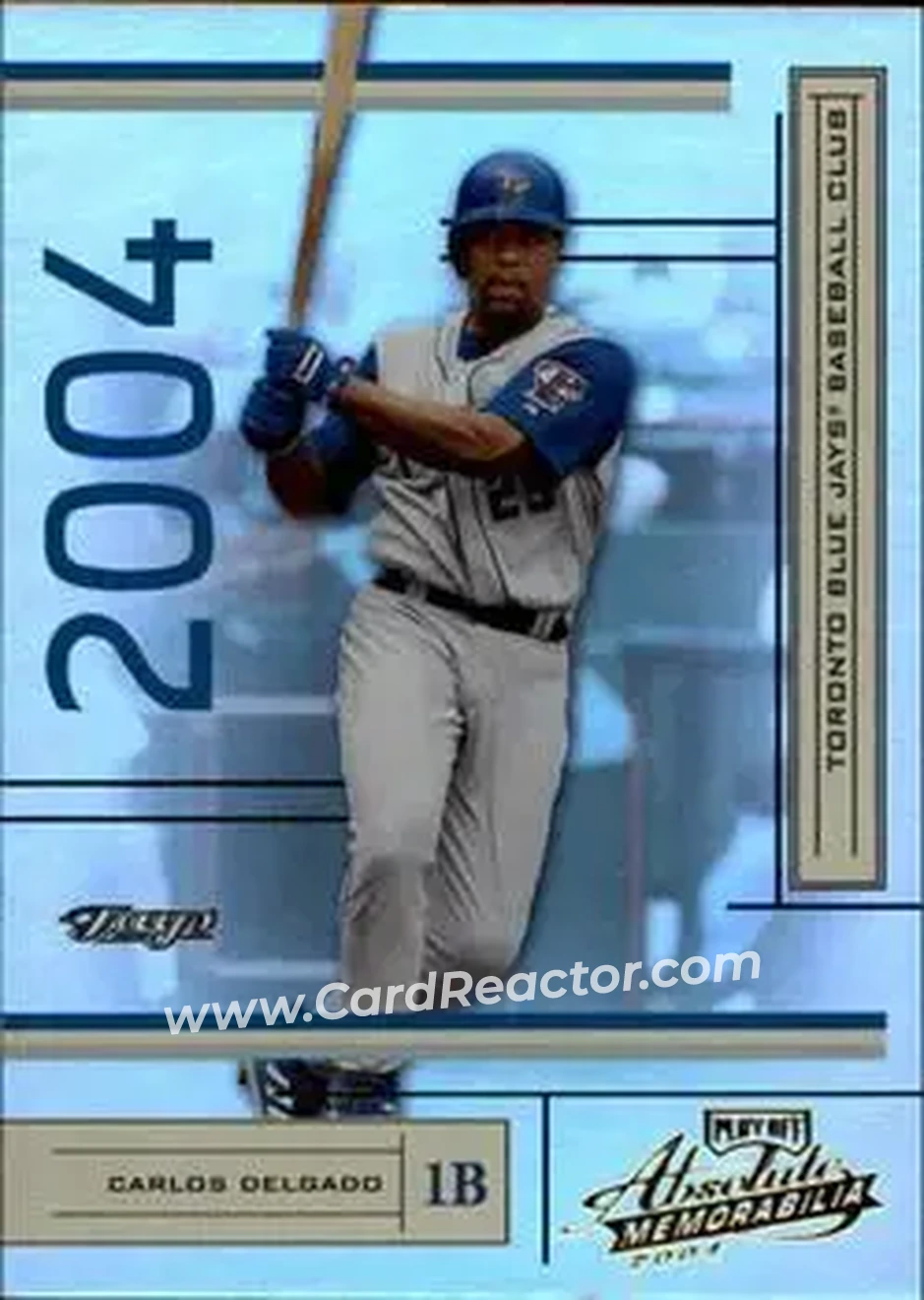 2004 Playoff Absolute Memorabilia #195 - Carlos Delgado - Toronto Blue Jays - Front