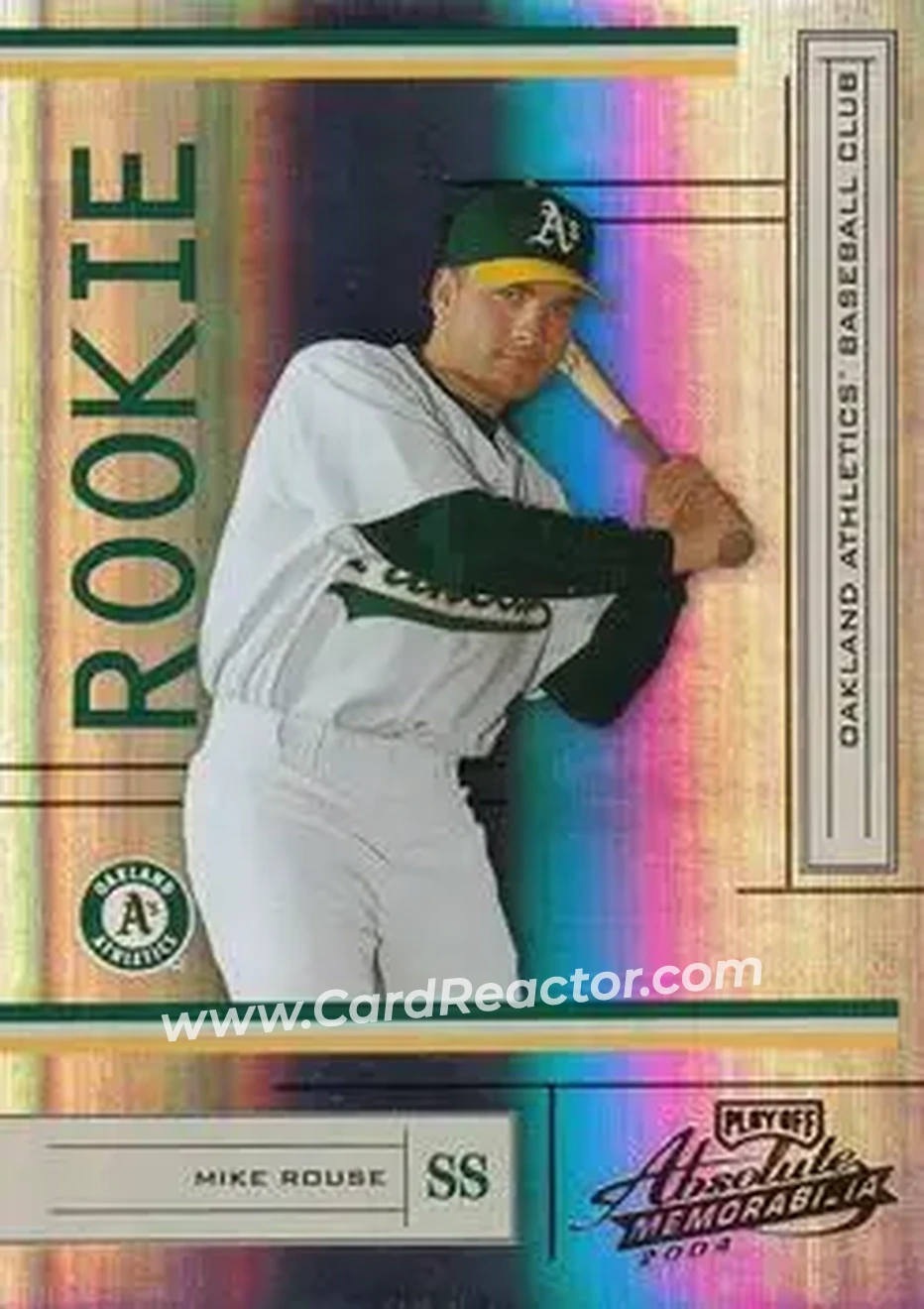 2004 Playoff Absolute Memorabilia #203 - Mike Rouse - Oakland Athletics - Front