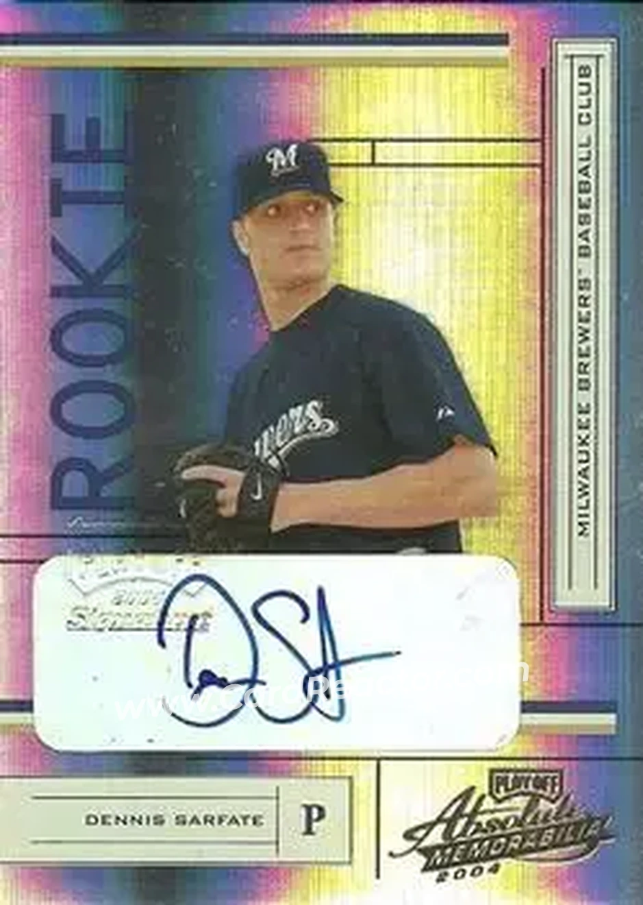 2004 Playoff Absolute Memorabilia #204 - Dennis Sarfate - Milwaukee Brewers - Front