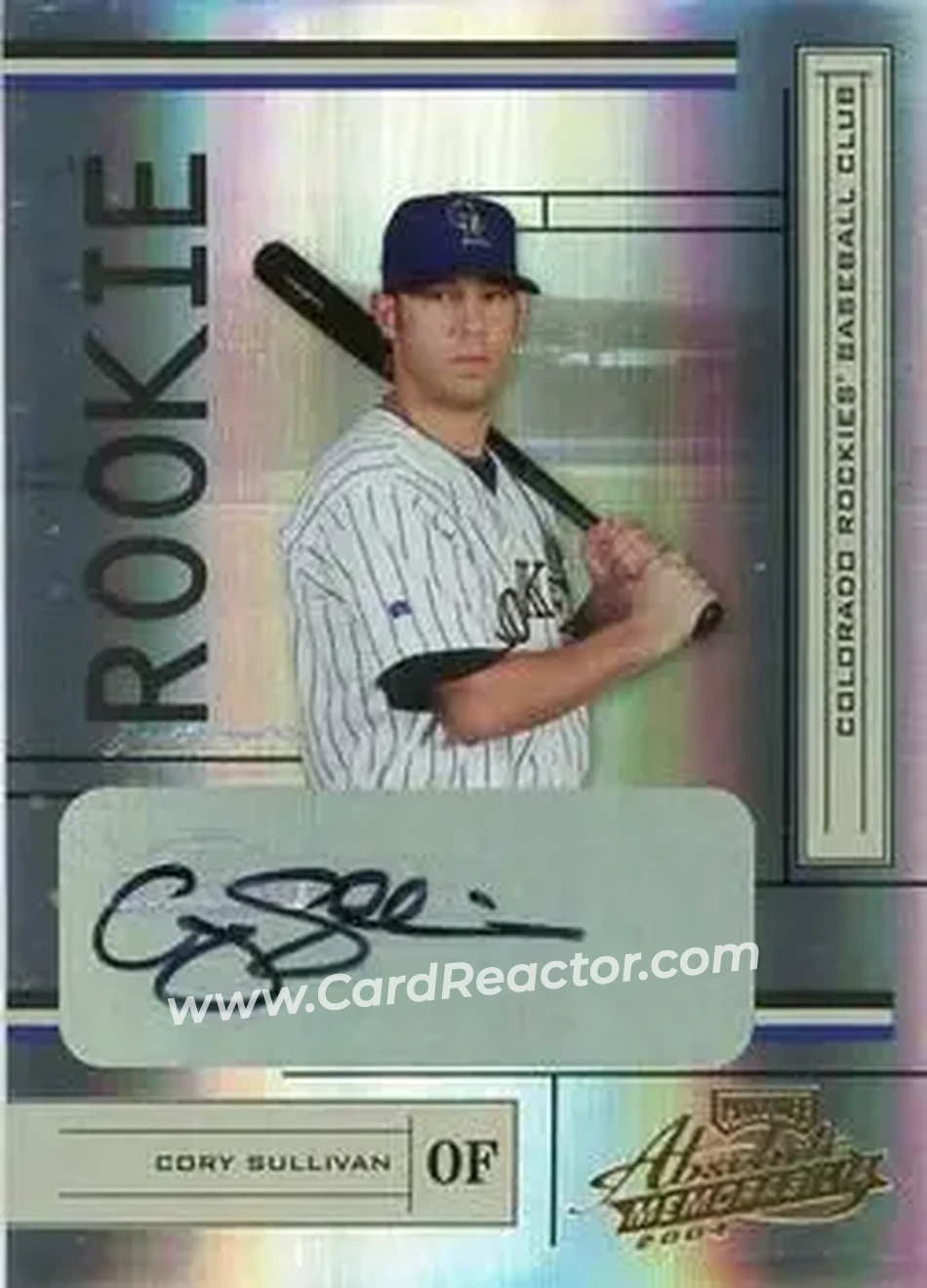 2004 Playoff Absolute Memorabilia #208 - Cory Sullivan - Colorado Rockies - Front 2004 Playoff Absolute Memorabilia #208 - Cory Sullivan - Colorado Rockies - Front